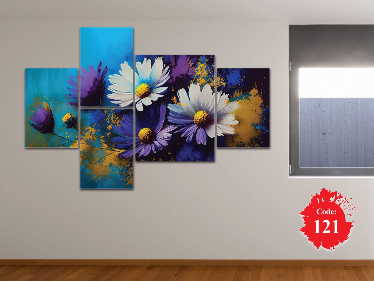 5 Part Pvc Wall Canvas