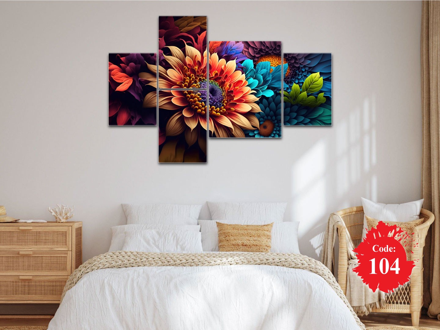 5 Part Pvc Wall Canvas